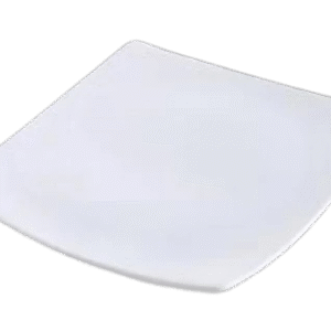 Prato Quadrado Sobremesa 21cm  (12 unidades)